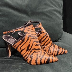 White House Black Market Tiger Stripe Heels